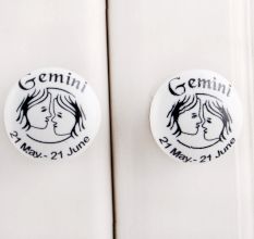 Gemini Flat Ceramic Knob